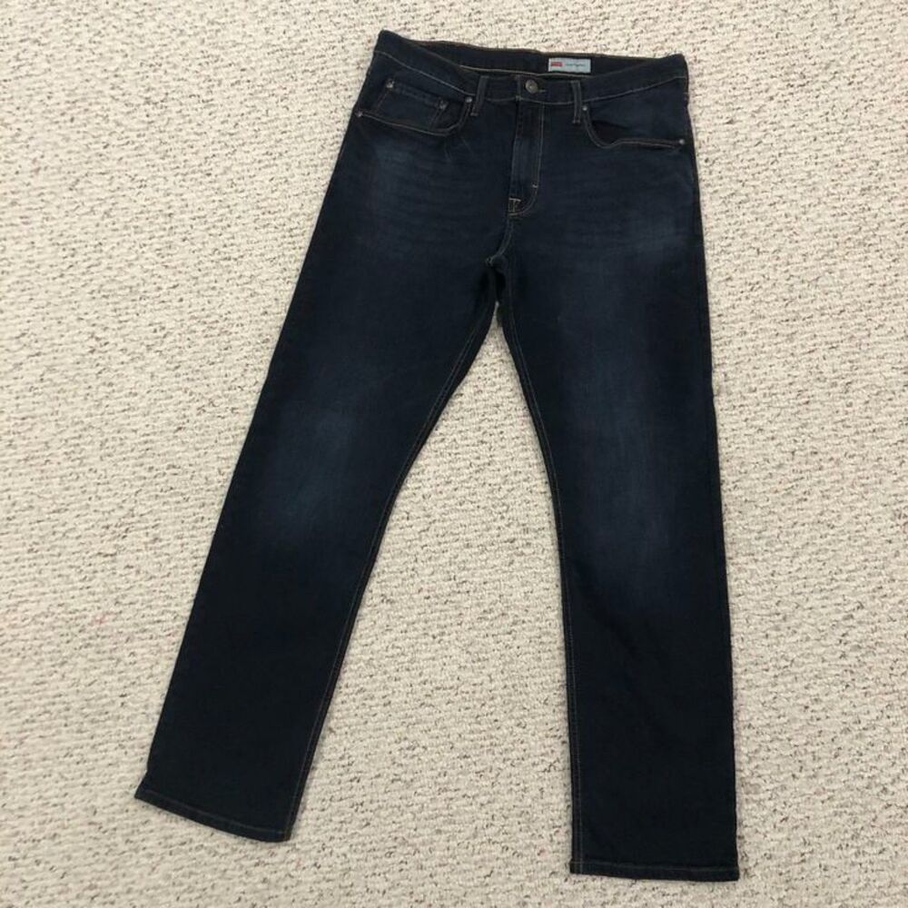 Men's Wrangler Straight Slim Blue Jeans 34" waist 32" inseam 34x32